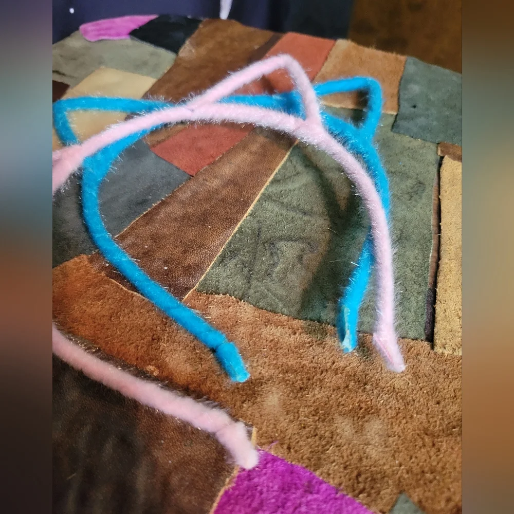 Fuzzy pink and blue Kitty Cat ear headbands - Adult Size - Never Worn